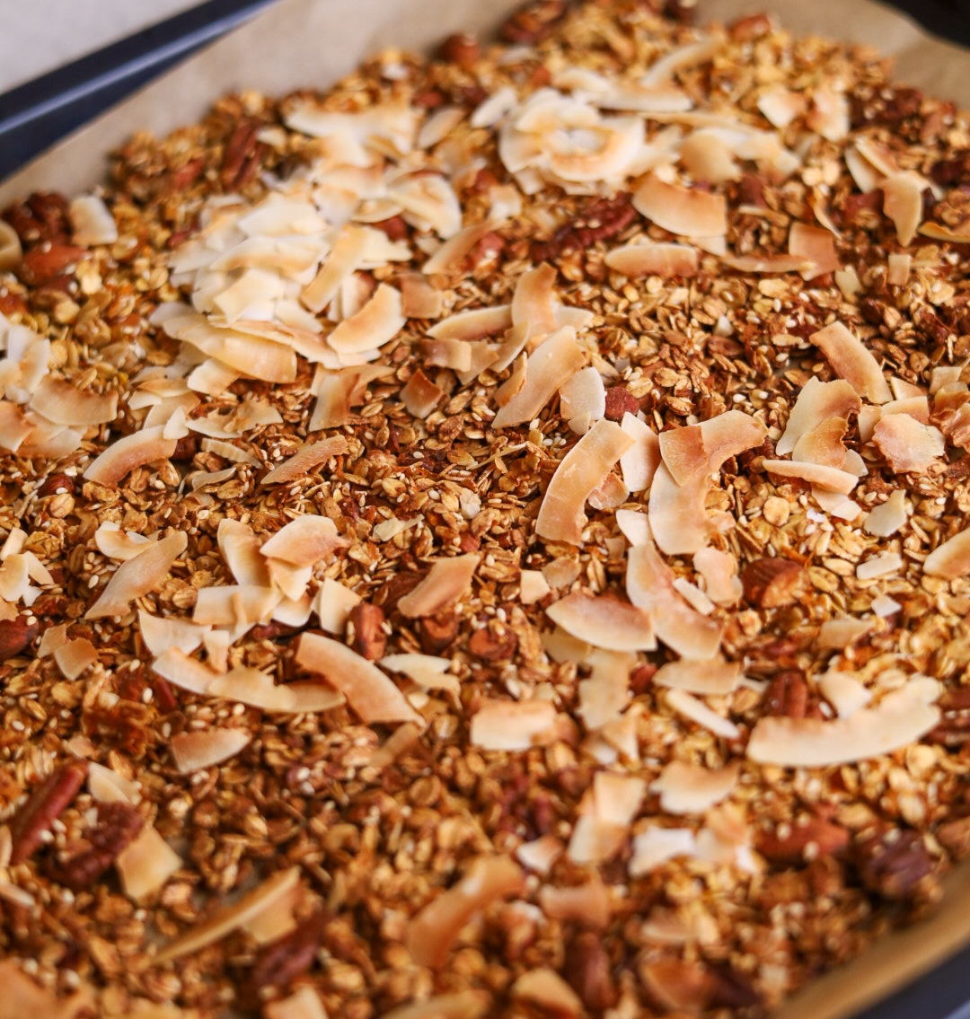 granola marchewkowa kokosowa